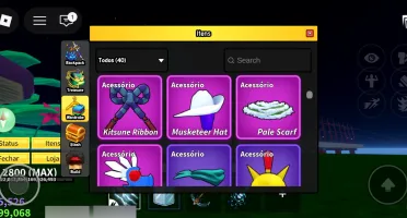 Conta Roblox blox fruits level Max