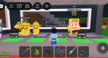 Conta roblox com roube um brainrot e blox fruits