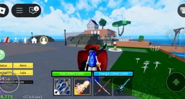Conta roblox com roube um brainrot e blox fruits