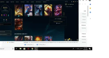 CONTA GOLD 3 LOL COM 101 SKINS E VARIOS ICONES