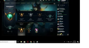 CONTA GOLD 3 LOL COM 101 SKINS E VARIOS ICONES