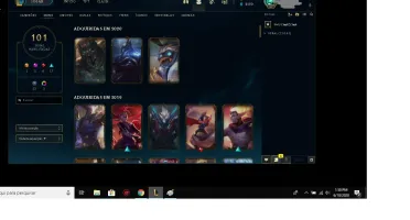CONTA GOLD 3 LOL COM 101 SKINS E VARIOS ICONES