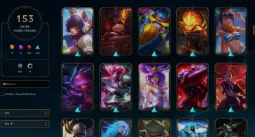 Vendo conta de lol com mais de 1100 reais em skin