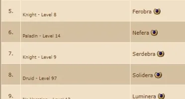 DRUID 97 EM SOLIDERA OPEN PVP