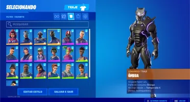 Conta Fortnite - Season 4 full + Galaxy + Tubarão Mako