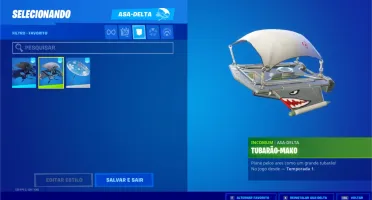 Conta Fortnite - Season 4 full + Galaxy + Tubarão Mako
