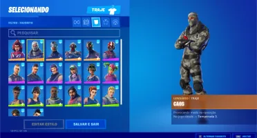 Conta Fortnite - Season 4 full + Galaxy + Tubarão Mako
