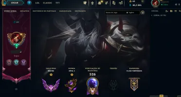 Conta Mestre 150pdl +, mmr de Grão Mestre, com skins míticas
