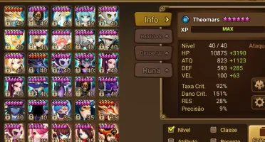 Conta Summoners War Mid - late game