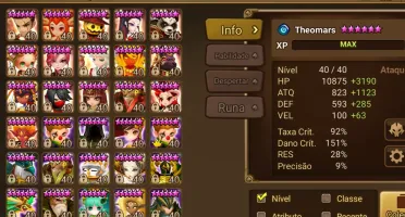 Conta Summoners War Mid - late game