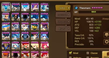 Conta Summoners War Mid - late game