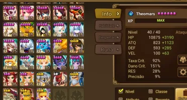 Conta Summoners War Mid - late game