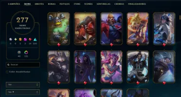 Ferro 4 com TODOS os Champs e 277 Skins (Mais de 300 Jogos)