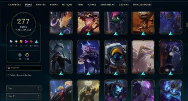Ferro 4 com TODOS os Champs e 277 Skins (Mais de 300 Jogos)