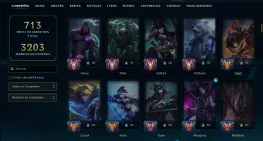 Ferro 4 com TODOS os Champs e 277 Skins (Mais de 300 Jogos)