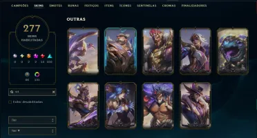 Ferro 4 com TODOS os Champs e 277 Skins (Mais de 300 Jogos)