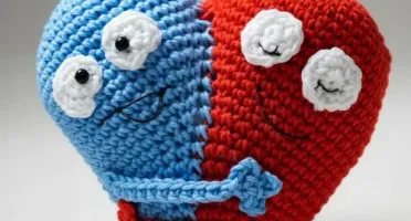 Abraço do Coração Amigurumi