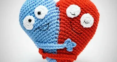 Abraço do Coração Amigurumi