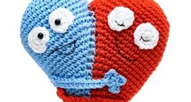 Abraço do Coração Amigurumi