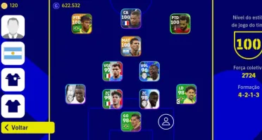 Conta eFootball / Pes Mobile com Messi, Neymar, Maradona