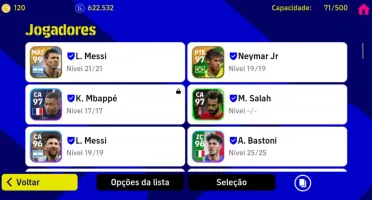 Conta eFootball / Pes Mobile com Messi, Neymar, Maradona