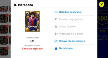 Conta eFootball / Pes Mobile com Messi, Neymar, Maradona
