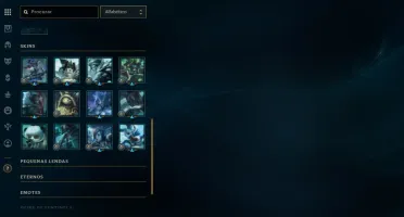 Conta lol Ouro 3, todos os champions e 209 skins