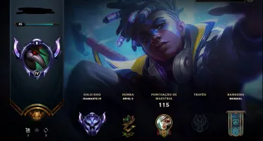 Conta LoL Diamante 4 75% winrate