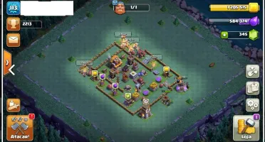 Clash of clans CV 9 Full + Vila do construtor