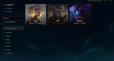 Conta League of Legends / Valorant
