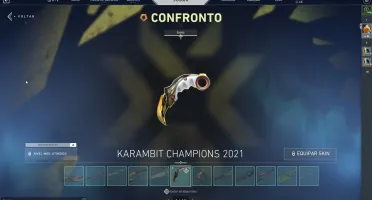 Conta valorant com pacote champions e várias skins