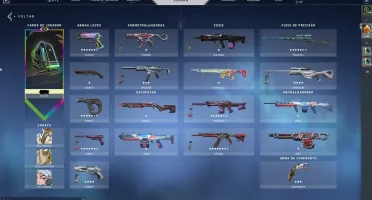 Conta valorant com pacote champions e várias skins