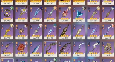 23 Personagens 5★, 6 Armas 5★