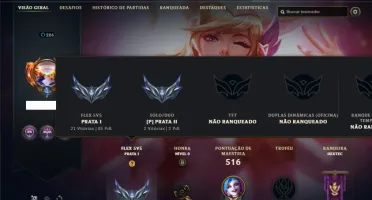 Conta prata 2 com TODOS os champs e 189 Skins + 1 Prestigio