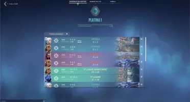 Conta Platina 1 com ótimas skins