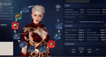 Mir4 Feiticeira lvl 81 113k de poder sem clã 7 pets épicos