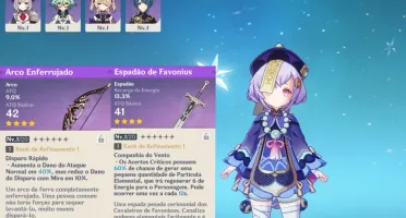 Genshin Impact - Qiqi + 8 personagens [RANK 7]