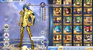 SAINT SEIYA AWAKENING - COM GEMAS AVANÇADAS E LIVROS