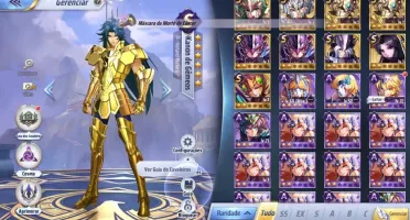 SAINT SEIYA AWAKENING - COM GEMAS AVANÇADAS E LIVROS