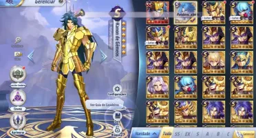 SAINT SEIYA AWAKENING - COM GEMAS AVANÇADAS E LIVROS