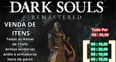 Dark Souls Remastered:Venda de Itens Playstation 4/5 & Steam