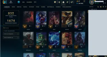 Conta LoL Diamante 1 | 314 Skins | 246k EA | Nível 478 |