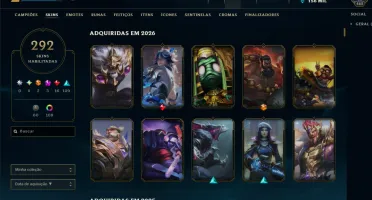 Conta Mestre + 500 Pdl Full Champions 292 Skins Full Acesso