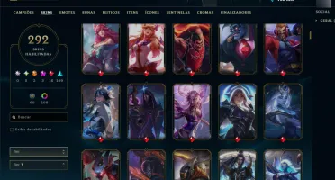 Conta Mestre + 500 Pdl Full Champions 292 Skins Full Acesso