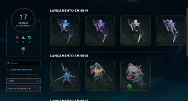 Conta lol-borda de platina-nivel 357-93 skins + 1 ultimate