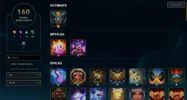 Conta lol-borda de platina-nivel 357-93 skins + 1 ultimate
