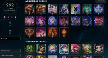 Conta League of Legends 840 skins