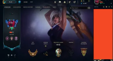 Conta League (Muitas skins)