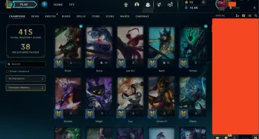 Conta League (Muitas skins)
