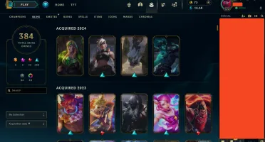 Conta League (Muitas skins)